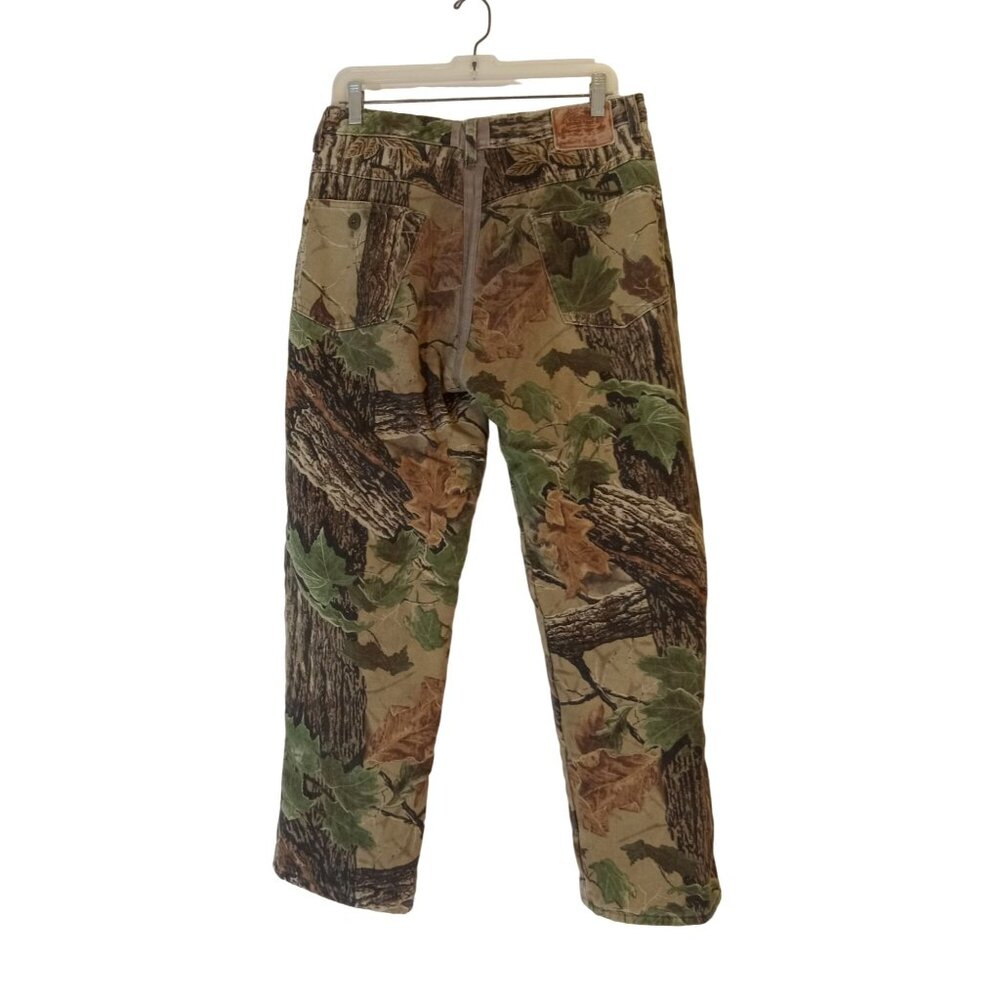 Cabelas Pants Mens Size 32 Camo Realtree Cargo Insulated Dupont Thermolite Plus - Picture 12 of 13